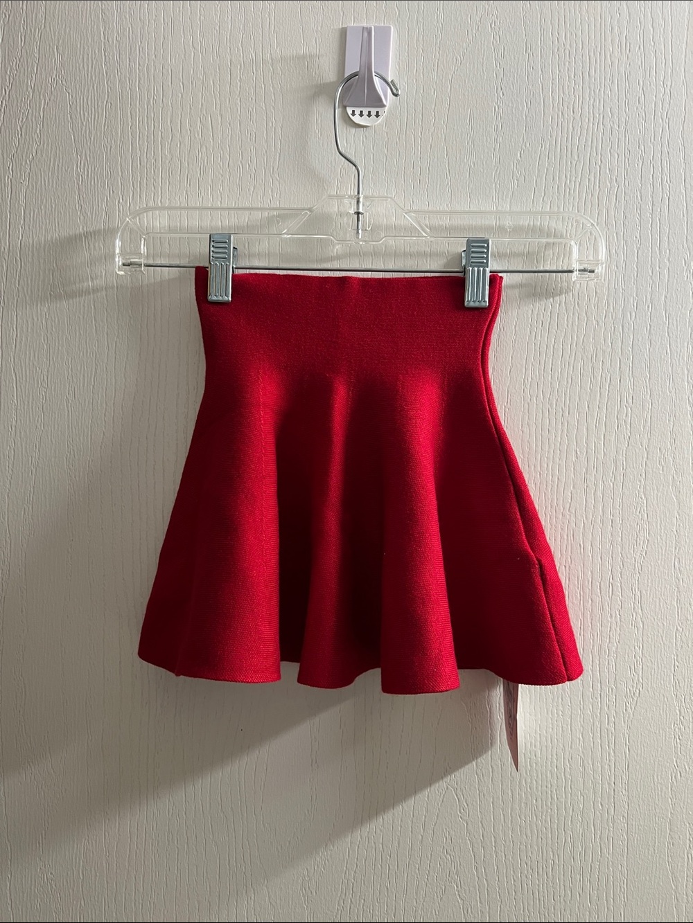 Girls' Red Flare Skirt - Classic Playful Style